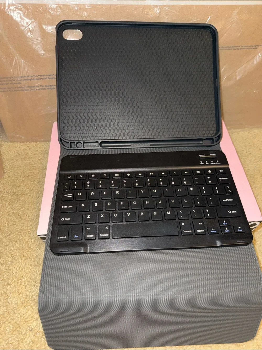Portable Black Bluetooth Keyboard Case for IPad Air 2